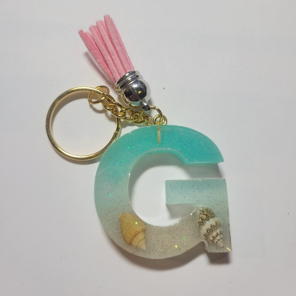 Initial G beach themed key chain.
